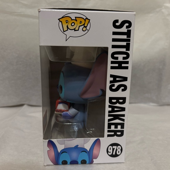 Funko Pop! Blue Stitch As Baker Vinyl Figure - Picture 6 of 9